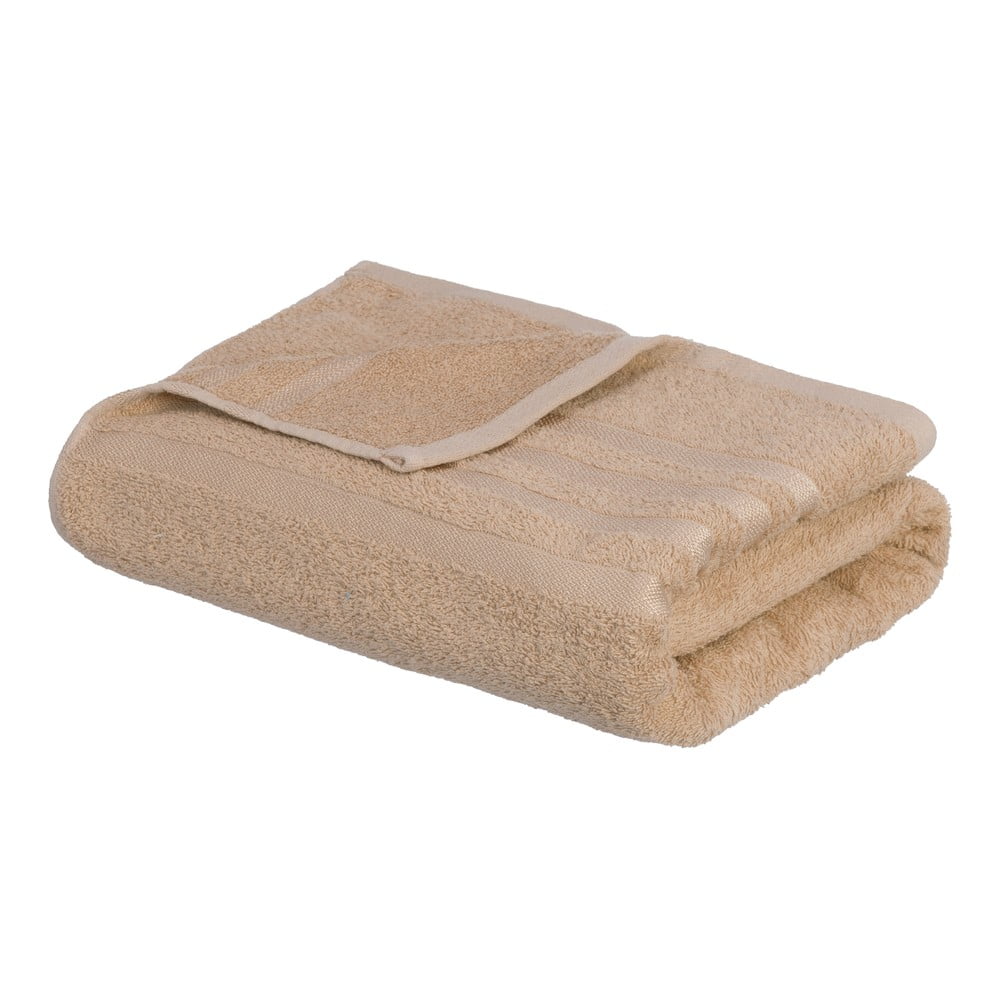 Béžová froté bavlnená osuška 100x150 cm Simple – Casa Selección