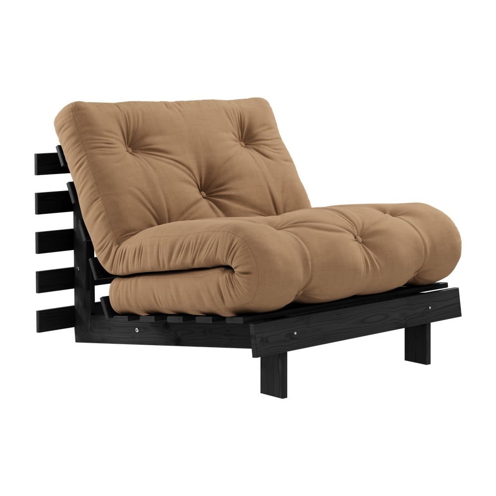 Hnedé kreslo Roots Black Night – Karup Design