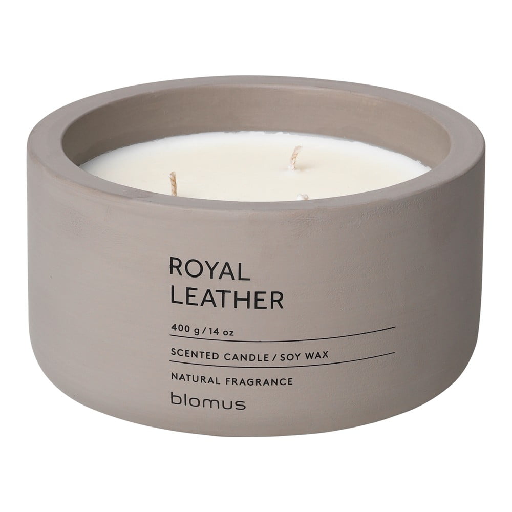 Vonná sójová sviečka doba horenia 25 h Fraga: Royal Leather – Blomus