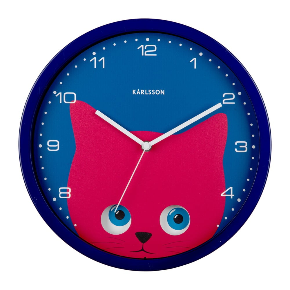 Detské hodiny ø 31 cm Peekaboo Cat – Karlsson