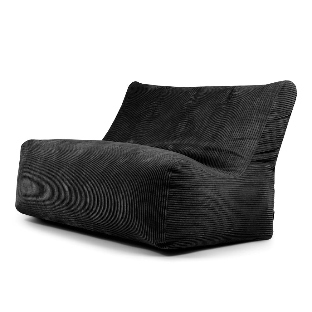 Čierny menčestrový sedací vak Sofa Seat Lounge – SLOWDOWN
