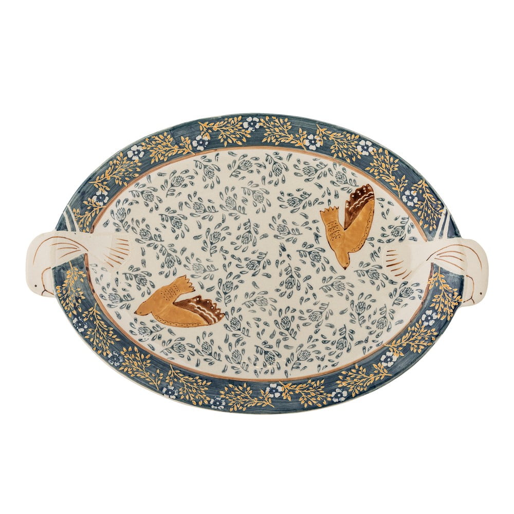 Tácka z kameniny 25x34 cm Hezha – Bloomingville