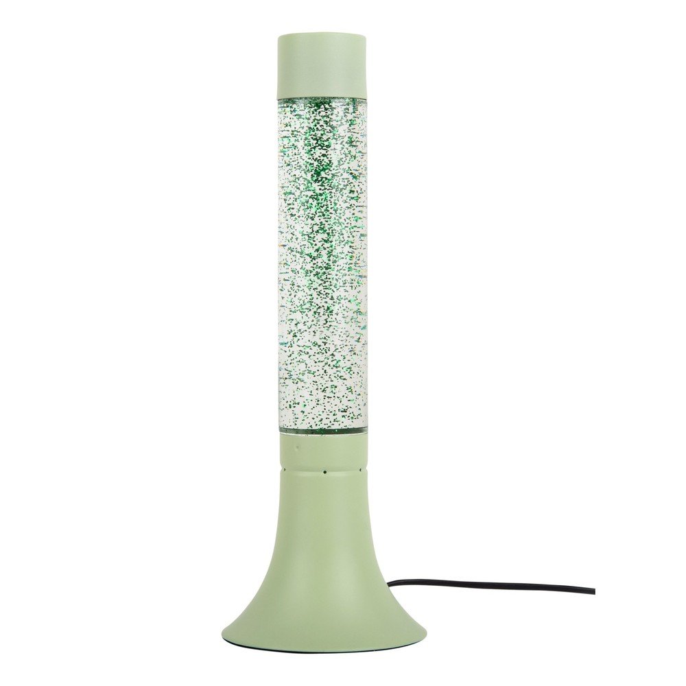 Zelená stolová lampa so skleneným tienidlom (výška  37