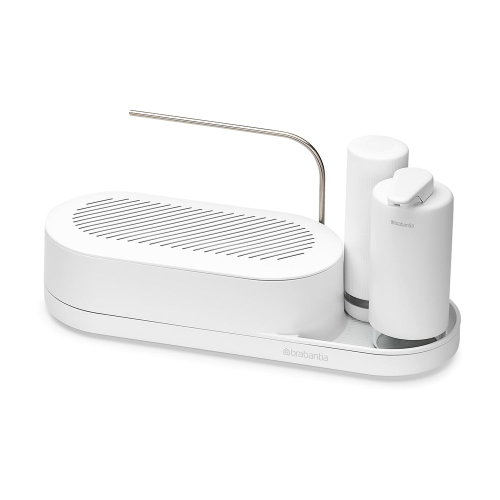 Biely plastový stojan na umývacie prostriedky SinkStyle – Brabantia