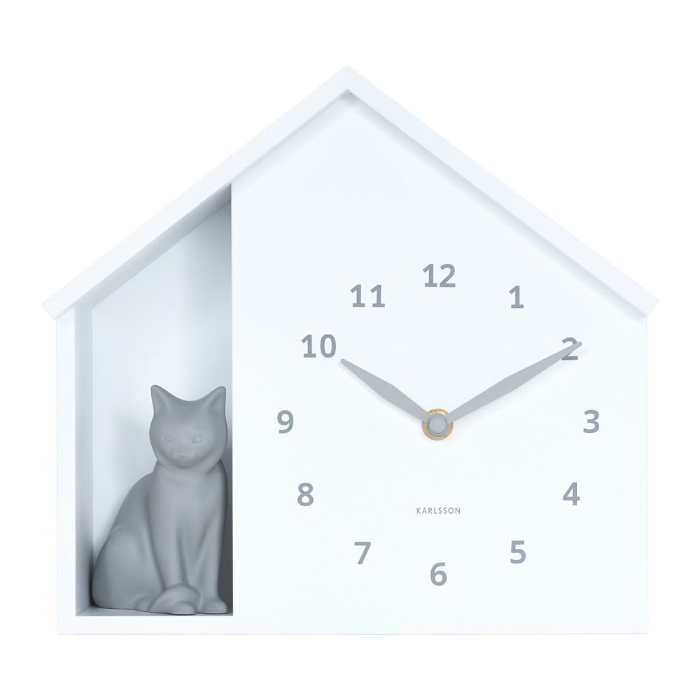 Nástenné hodiny Sitting Cat – Karlsson