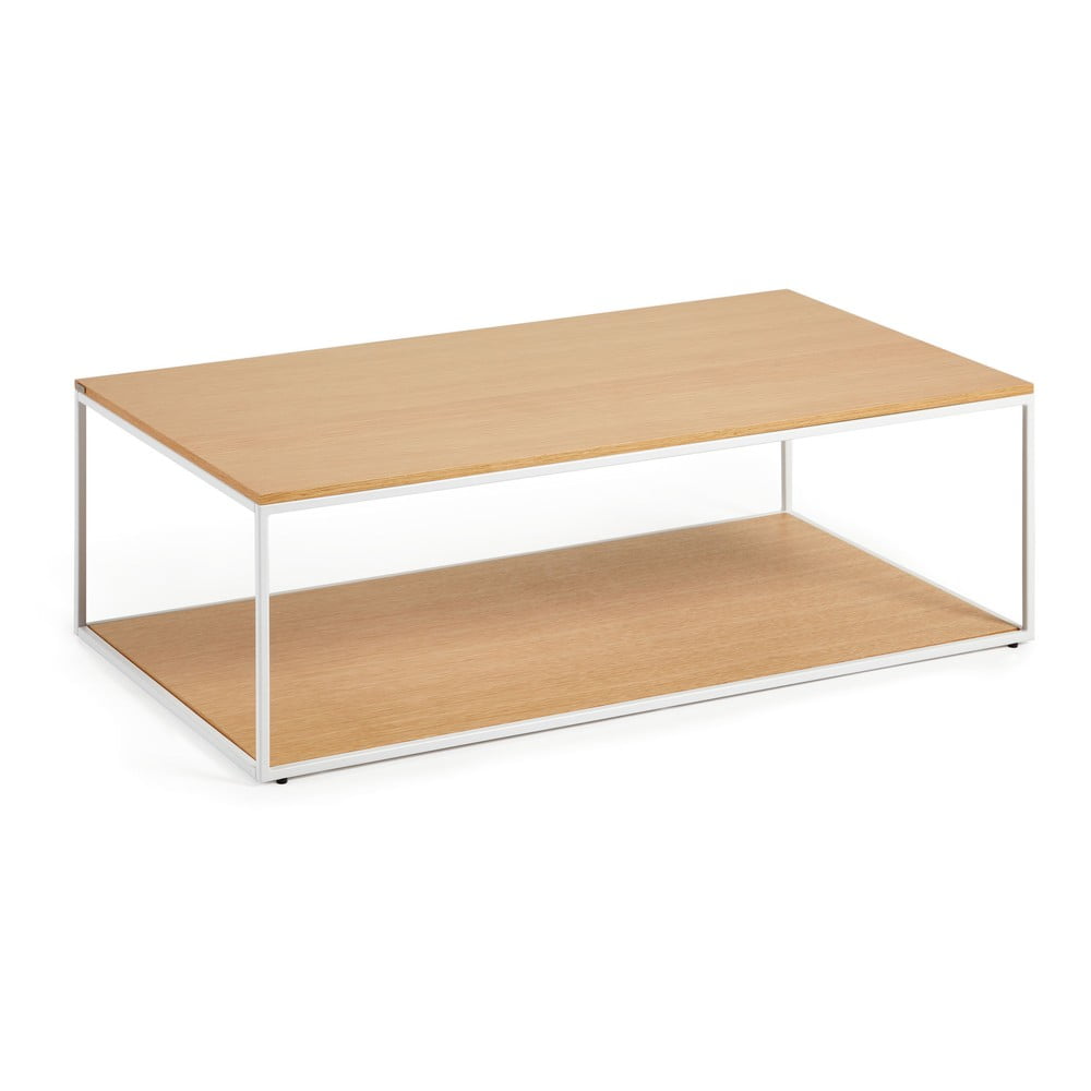 Konferenčný stolík vo svetloprírodnej farbe s doskou v dubovom dekore 60x110 cm Yoana – Kave Home