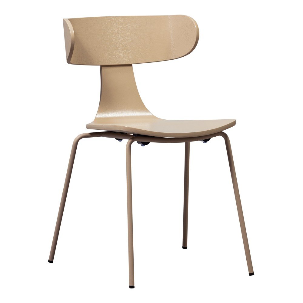 Stohovateľná jedálenská stolička v dekore jaseňa v prírodnej farbe Form – WOOOD