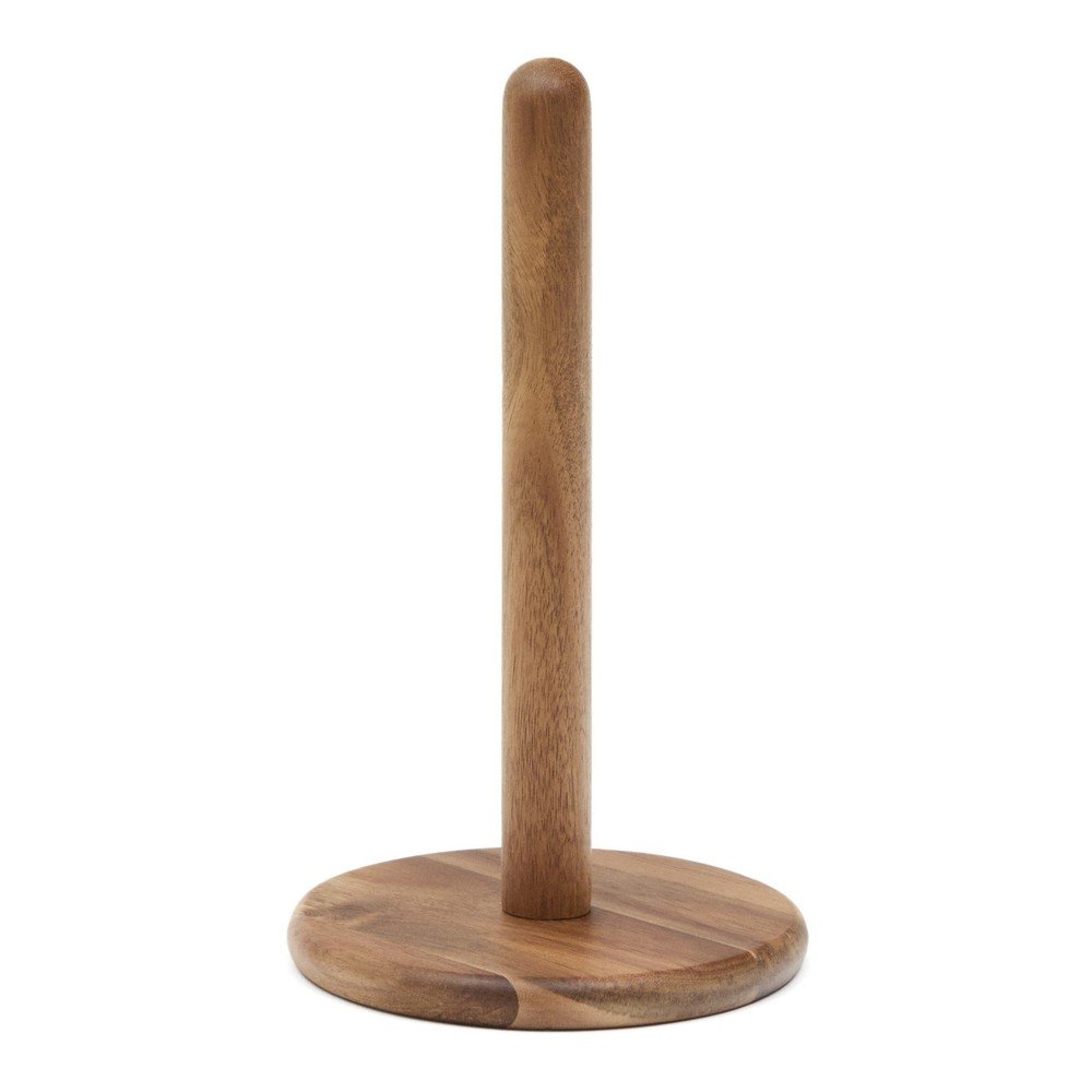Drevený stojan na papierové utierky v prírodnej farbe ø 15 cm Nukha – Kave Home