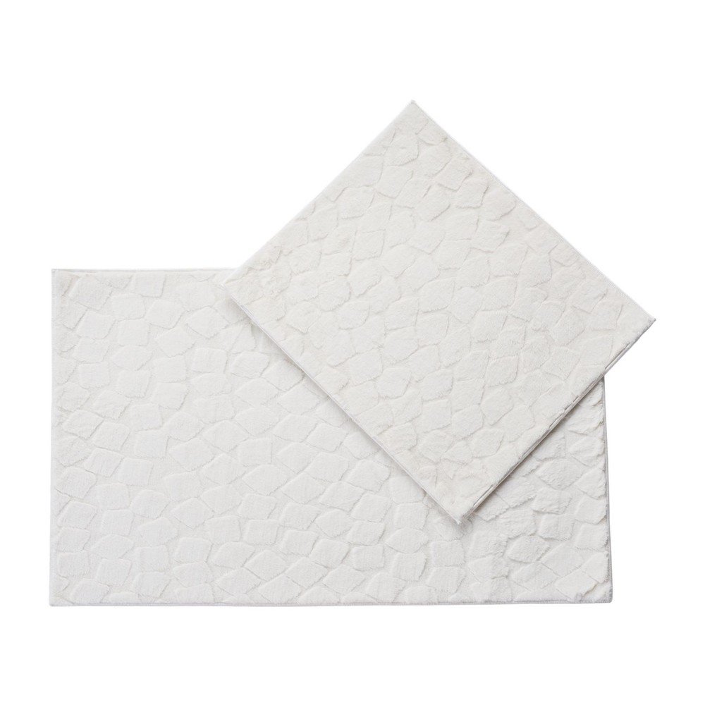 Krémové kúpeľňové predložky v súprave 2 ks 60x100 cm Rabbit – Foutastic