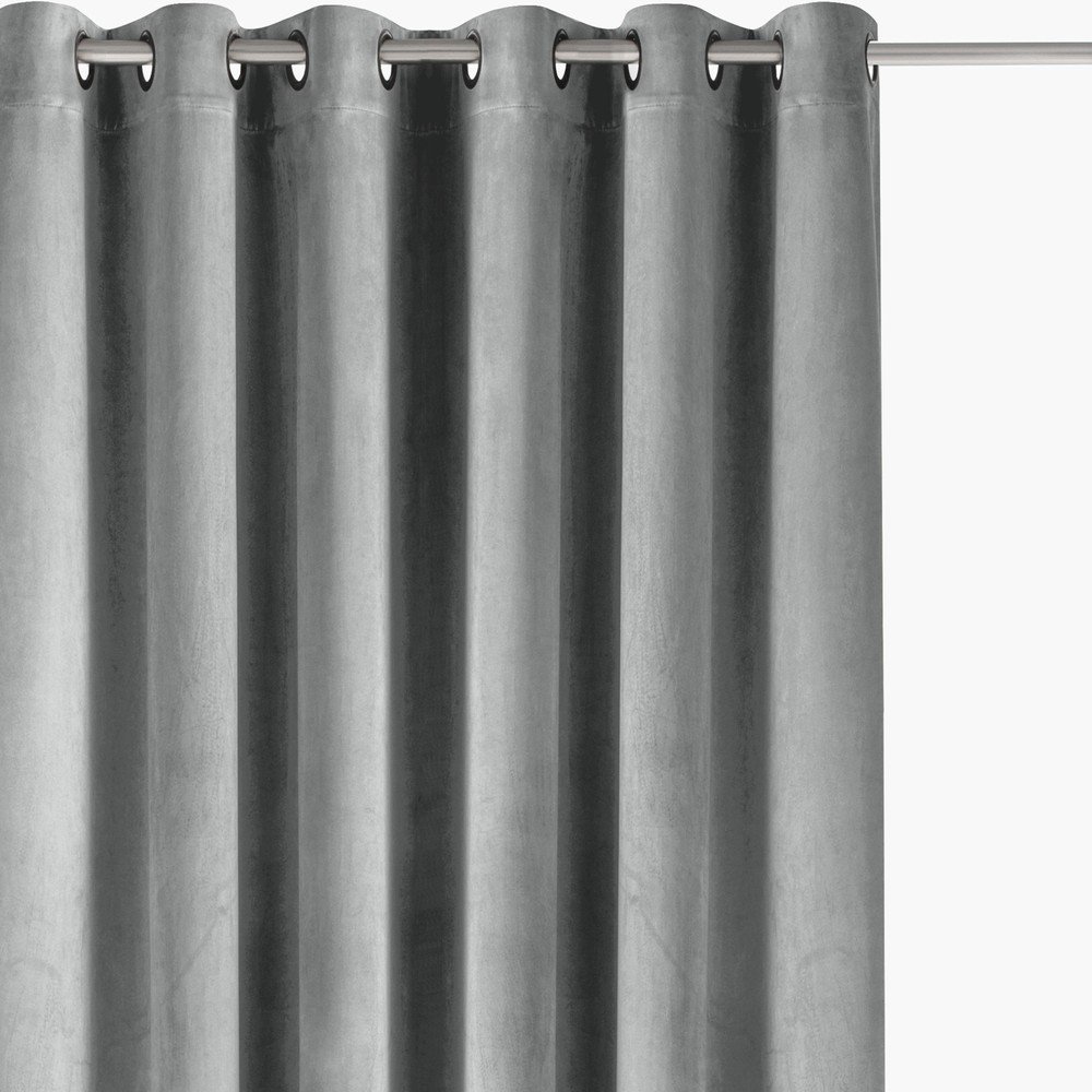Sivý zamatový dimout záves 530x270 cm Velto – Filumi