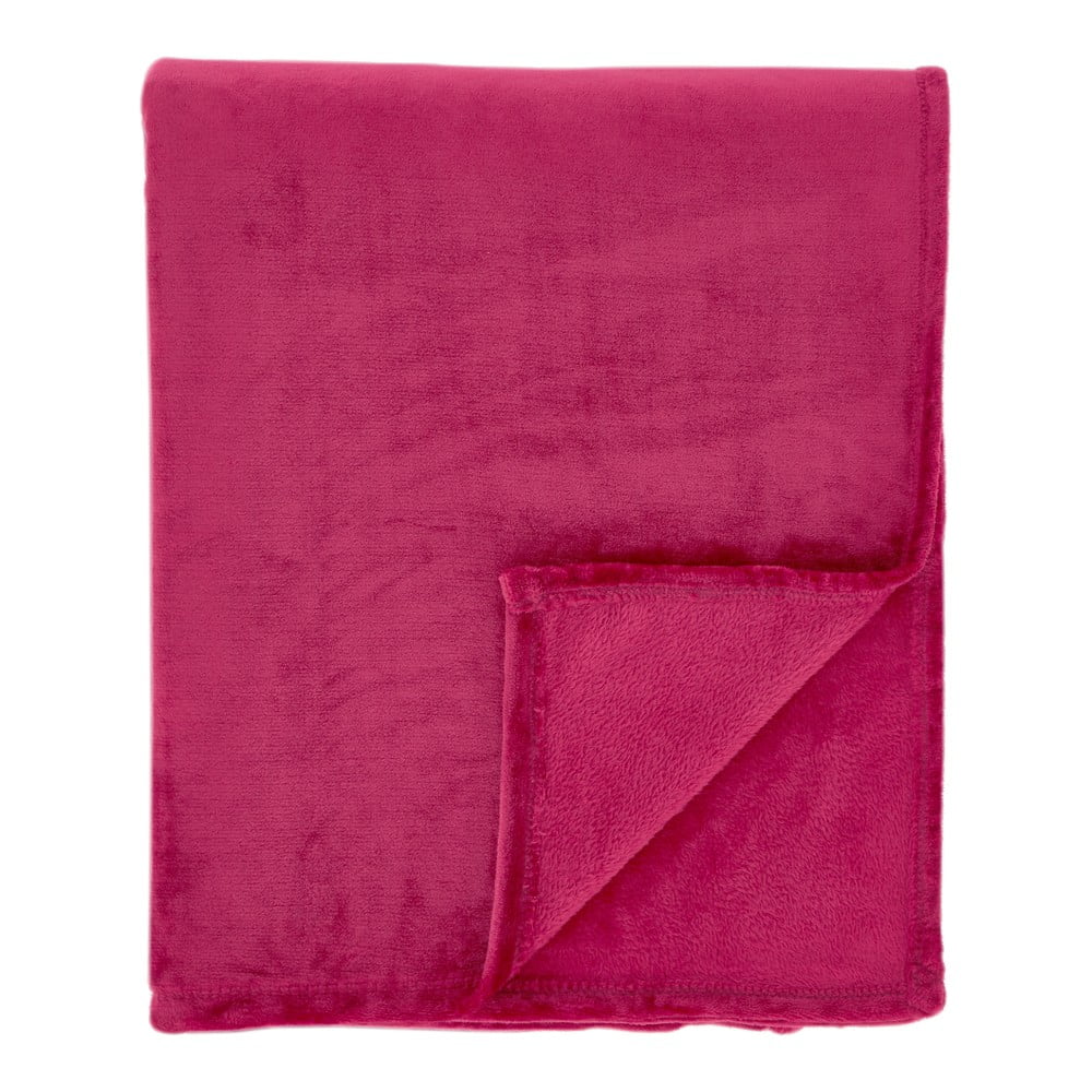 Ružová deka z mikroplyšu 130x170 cm Raschel Velvet – Catherine Lansfield