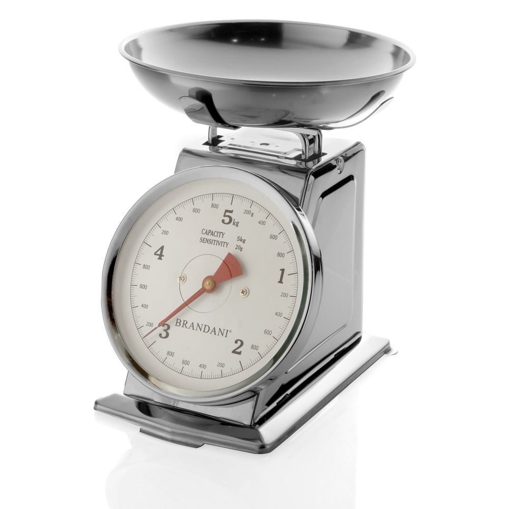 Nerezová kuchynská váha Brandani s nosnosťou 5 kg