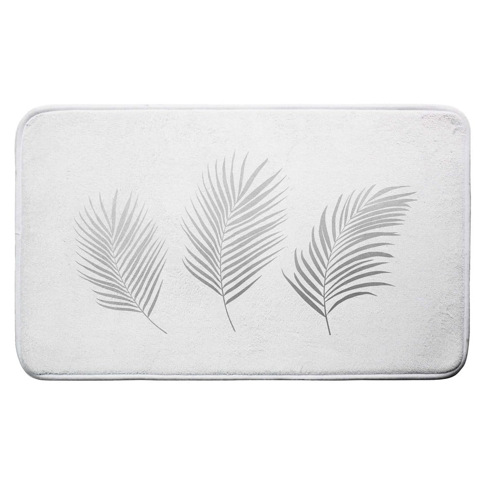 Biela/v striebornej farbe kúpeľňová predložka 45x75 cm Orbella – douceur d'intérieur