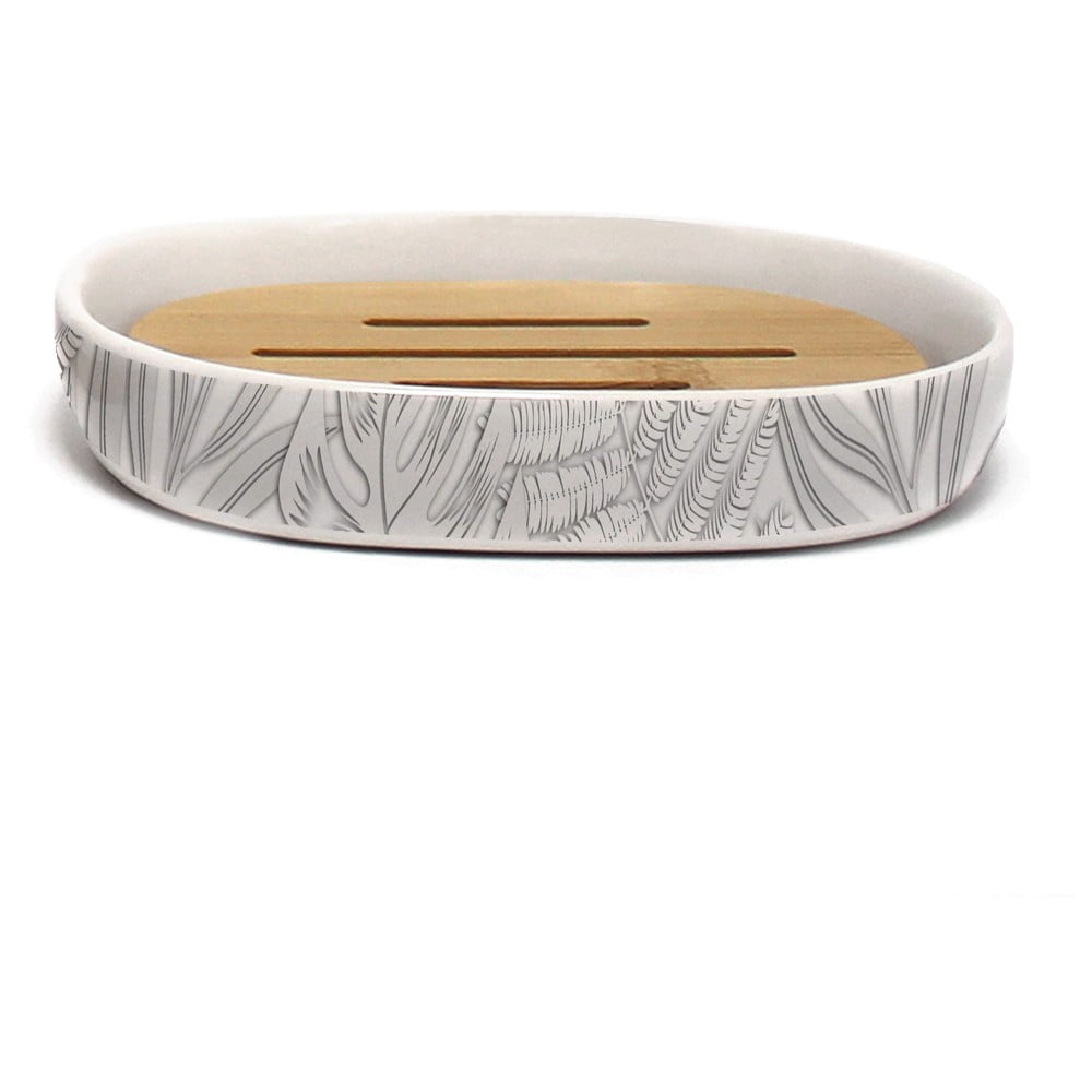 Biela keramická nádobka na mydlo Amber – douceur d'intérieur