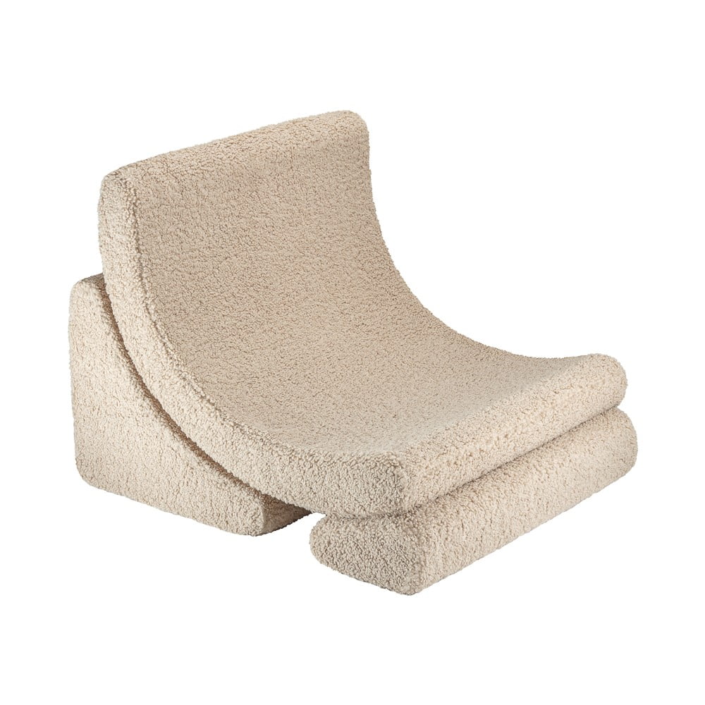 Svetlohnedé detské kresielko z textílie buklé Moon – Wigiwama