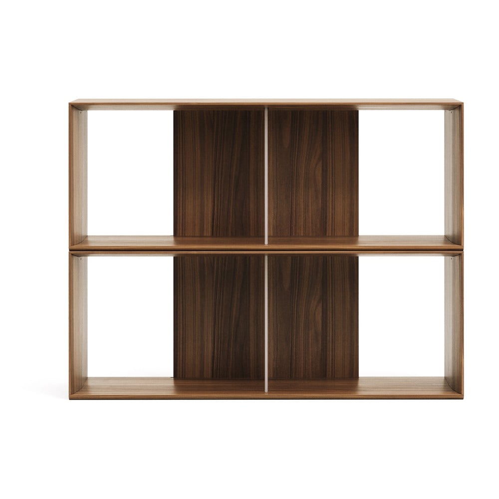 Modulárny policový systém v dekore orecha v prírodnej farbe 2 ks 101x76 cm Litto – Kave Home