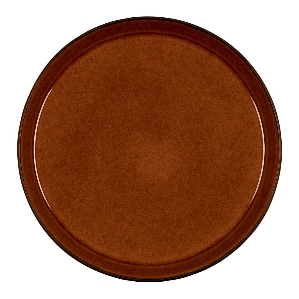 Čierny/jantárový kameninový tanier ø 27 cm Gastro Black/Amber – Bitz