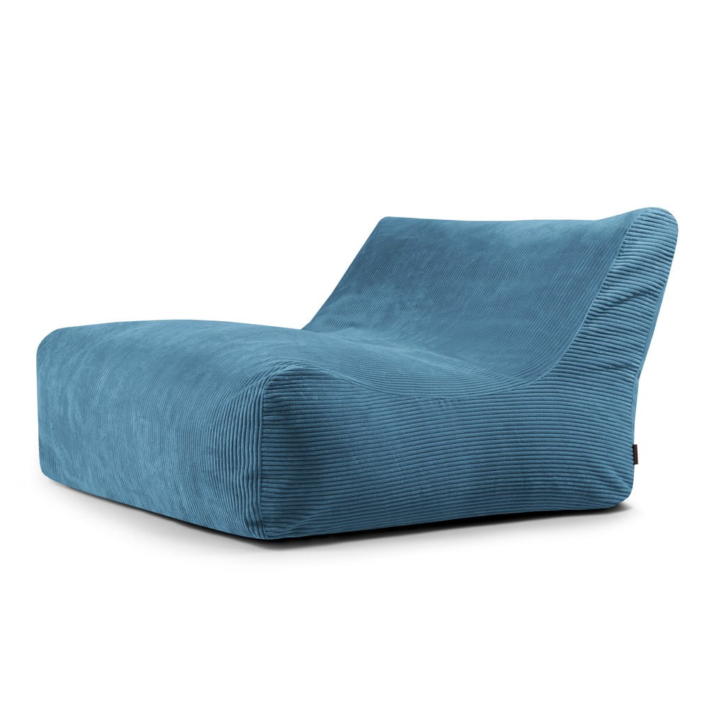 Modrý menčestrový sedací vak Sofa Lounge – SLOWDOWN
