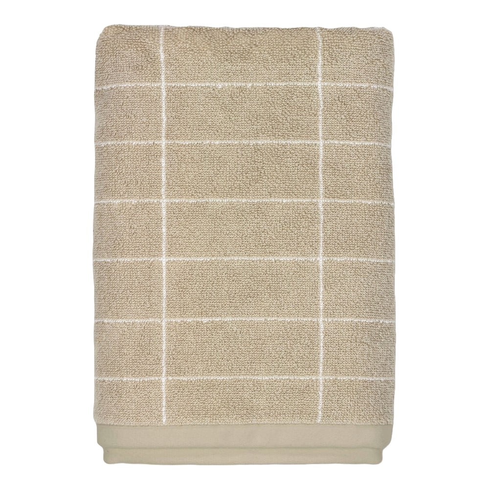 Béžové bavlnené uteráky v súprave 2 ks 40x60 cm Tile Stone - Mette Ditmer Denmark