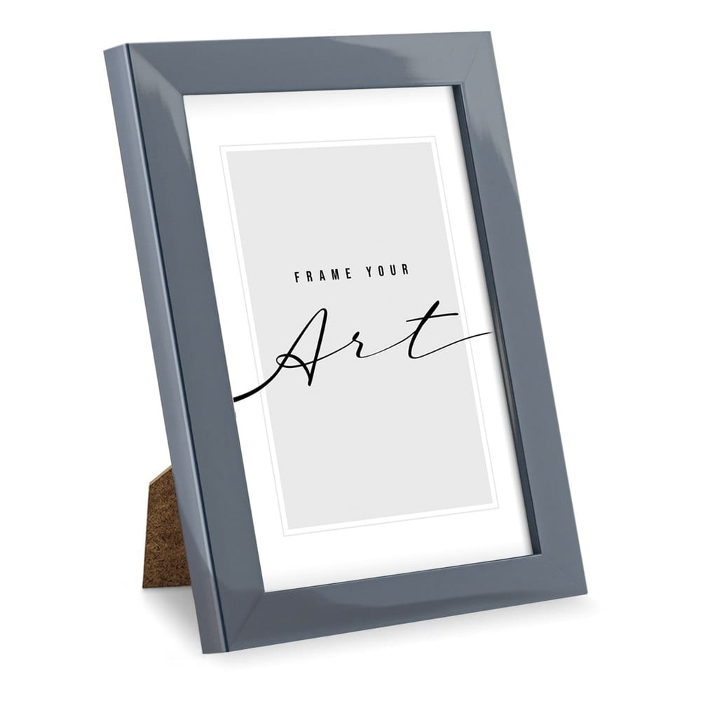 Sivý plastový rámček 19x25 cm