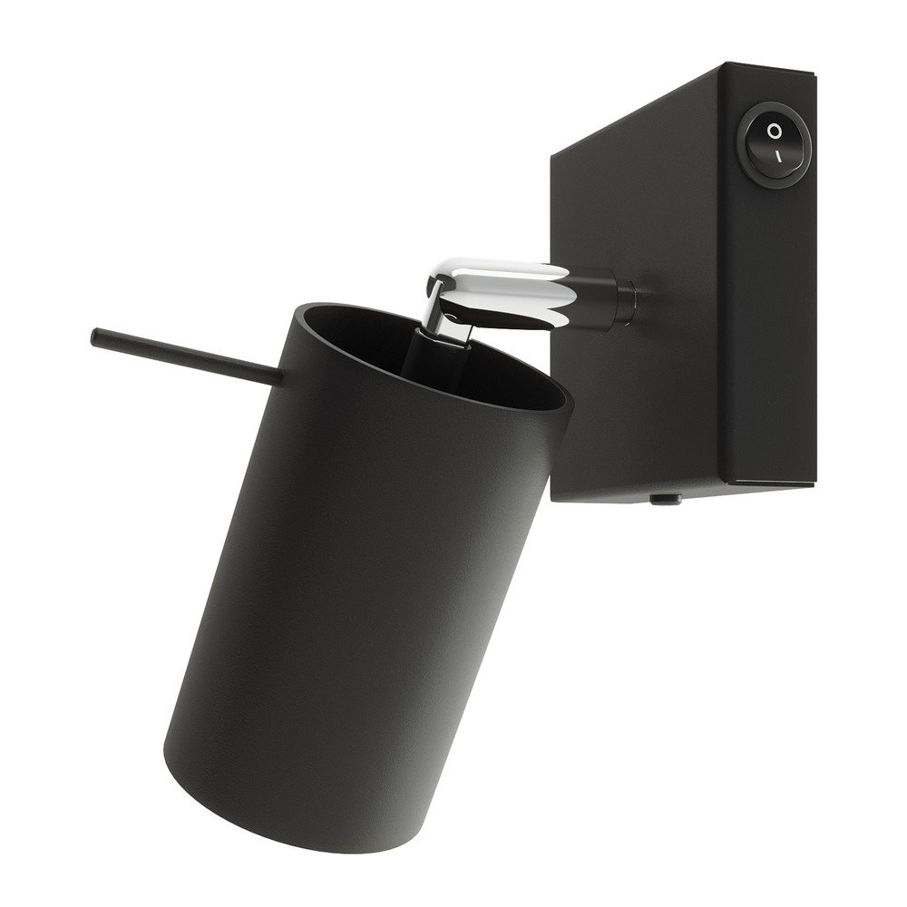 Čierne kovové bodové svietidlo ø 6 cm Etna – Sollux