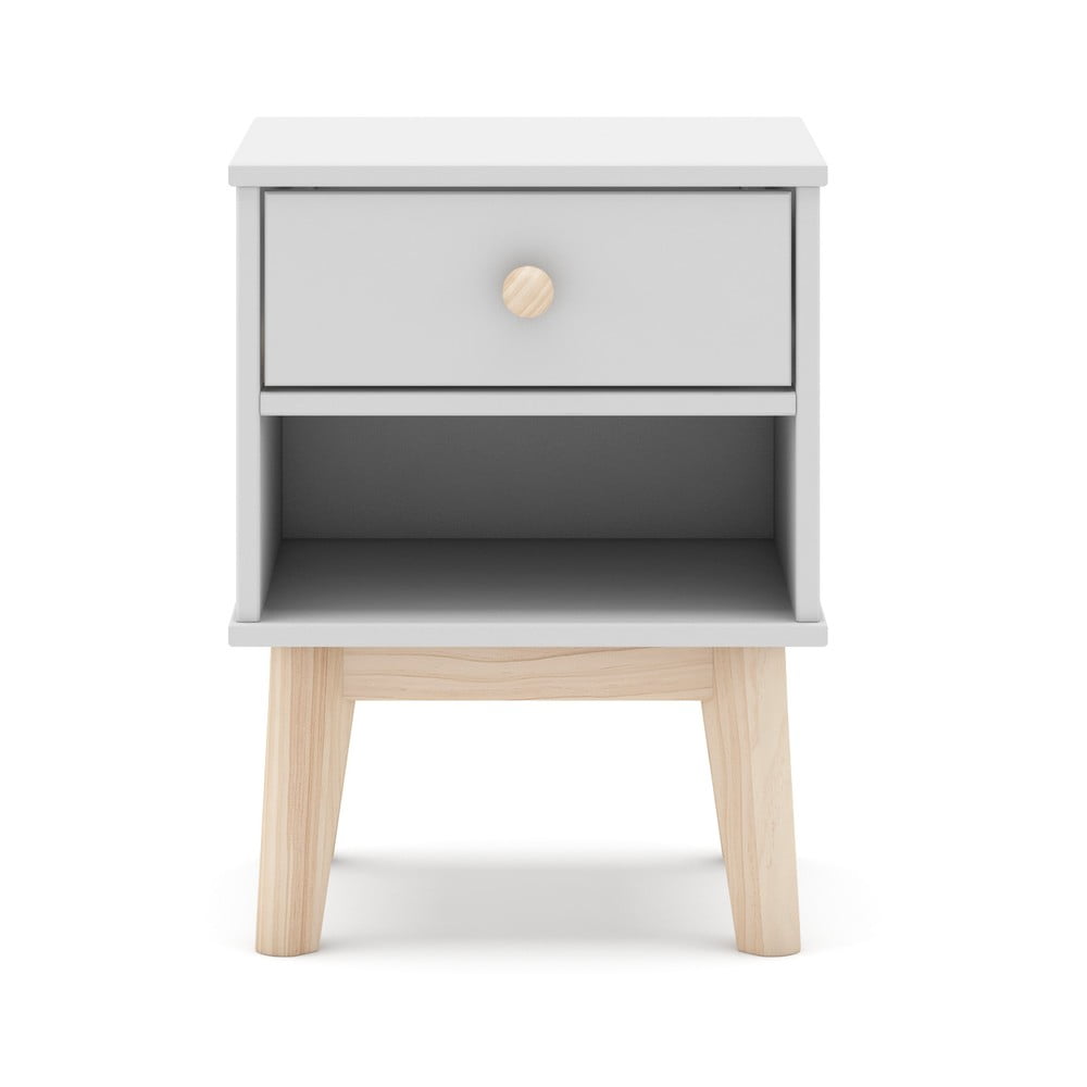 Biely detský nočný stolík Esteban - Marckeric