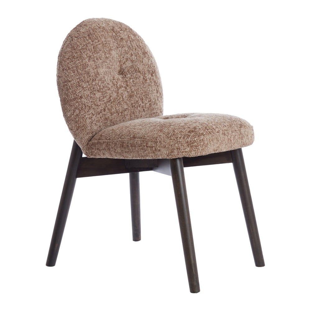 Hnedé čalúnené jedálenské kreslá v súprave 2 ks Sinosa – Light & Living