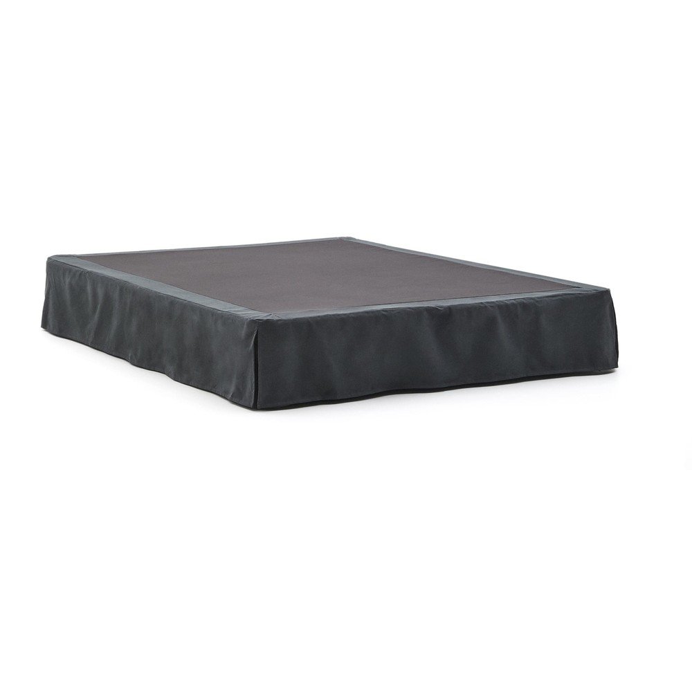 Antracitová čalúnená dvojlôžková posteľ 160x200 cm Jaira – Kave Home