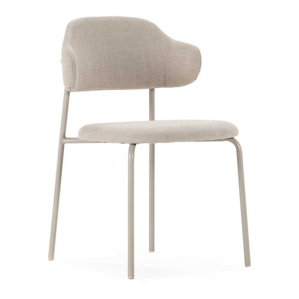 Krémové jedálenské stoličky v súprave 4 ks Adriel – Marckeric