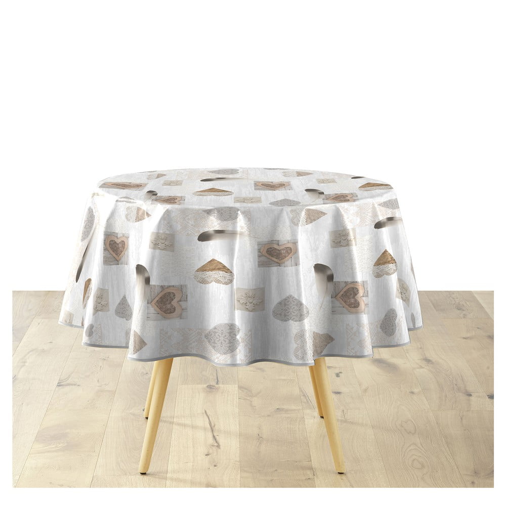 Umývateľný obrus ø 160 cm Delicia – douceur d'intérieur