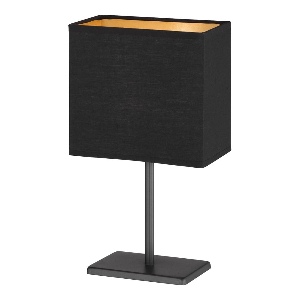 Čierna stolová lampa s textilným tienidlom (výška 30 cm) Kate – Fischer & Honsel