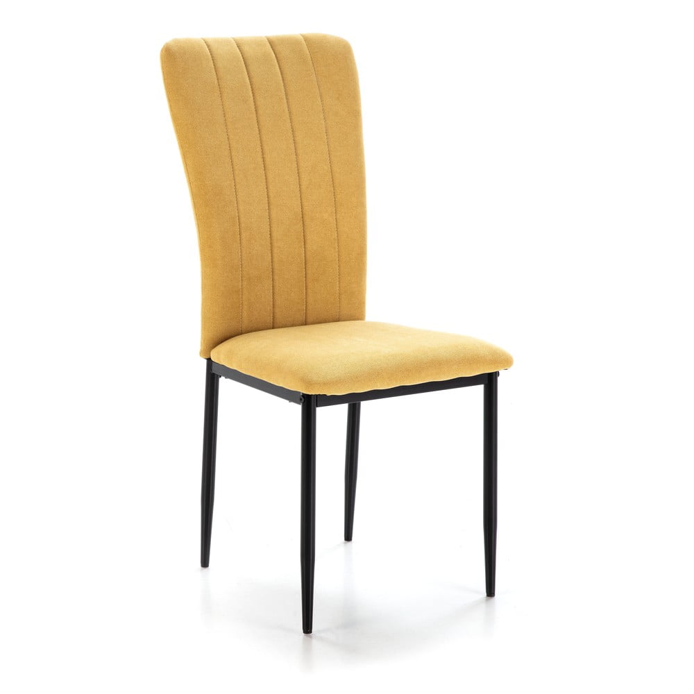 Jedálenská stolička v horčicovej farbe v súprave 4 ks Holly – Marckeric