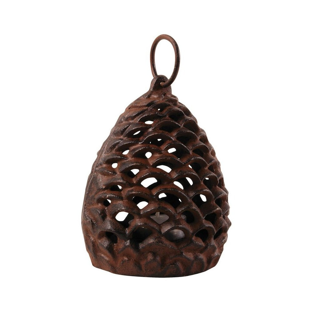 Svietnik z liatiny Esschert Design Borovicová šiška