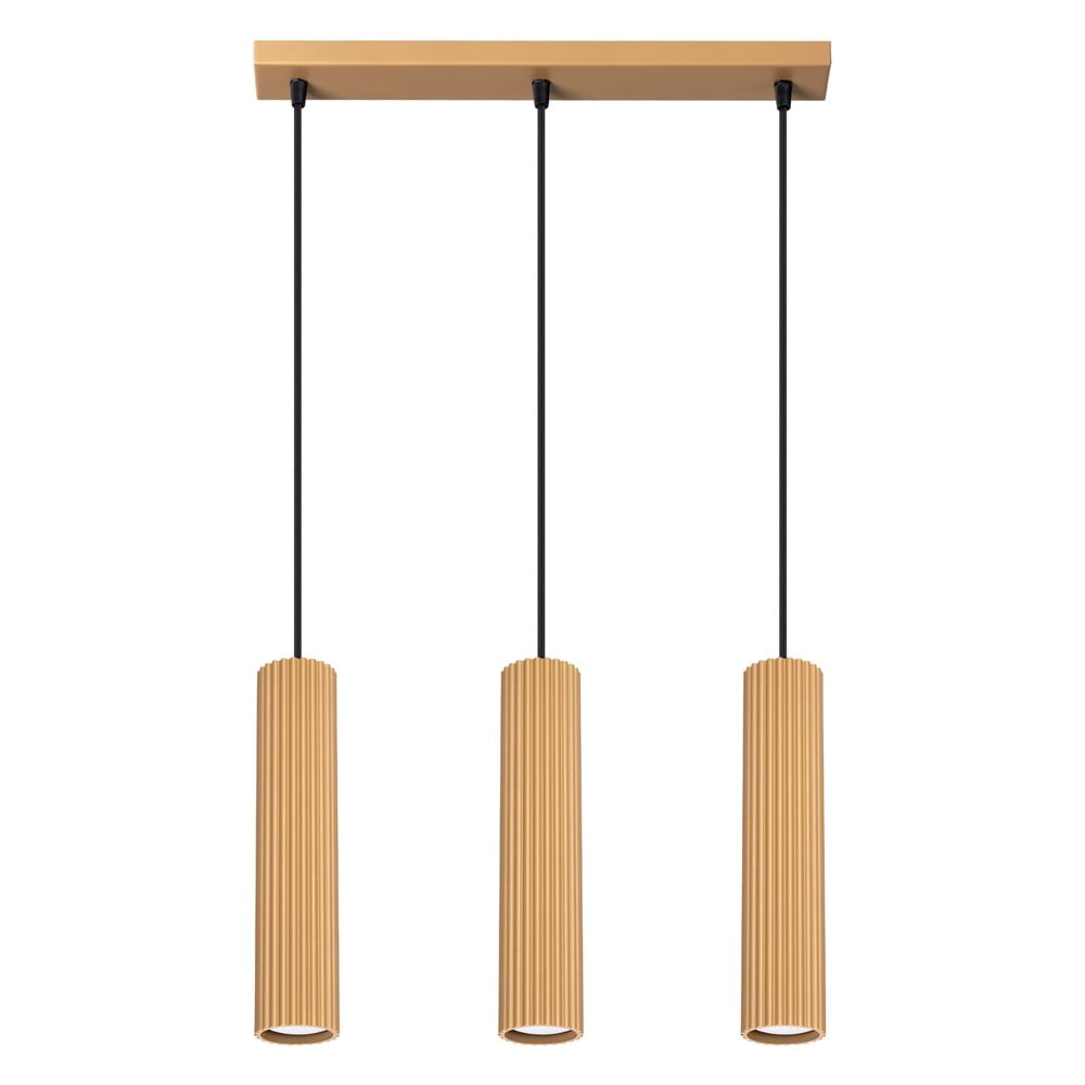 Závesné svietidlo v zlatej farbe Gleam – Sollux