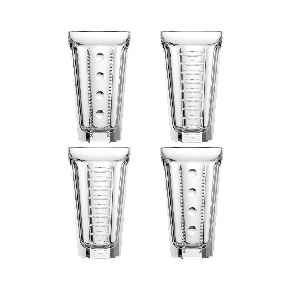 Súprava 4 sklenených pohárikov na long drinky La Rochère Saga