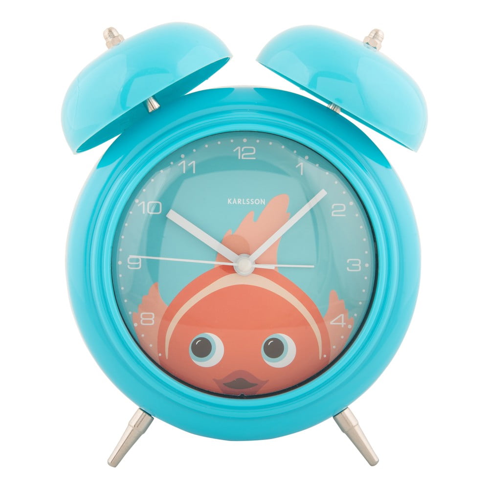 Detský budík ø 15 cm Peekaboo Goldfish – Karlsson