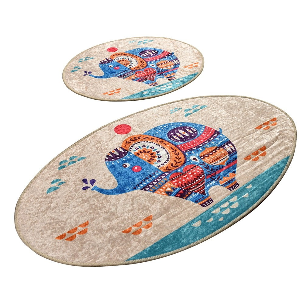 Kúpeľňové predložky v súprave 2 ks 60x100 cm Etnic – Foutastic