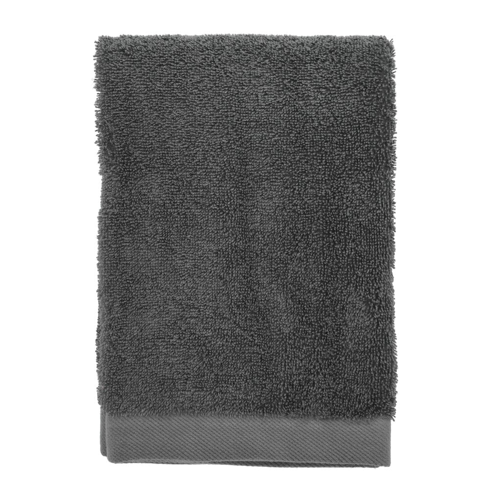 Tmavosivý froté bavlnený uterák 50x100 cm Comfort – Södahl