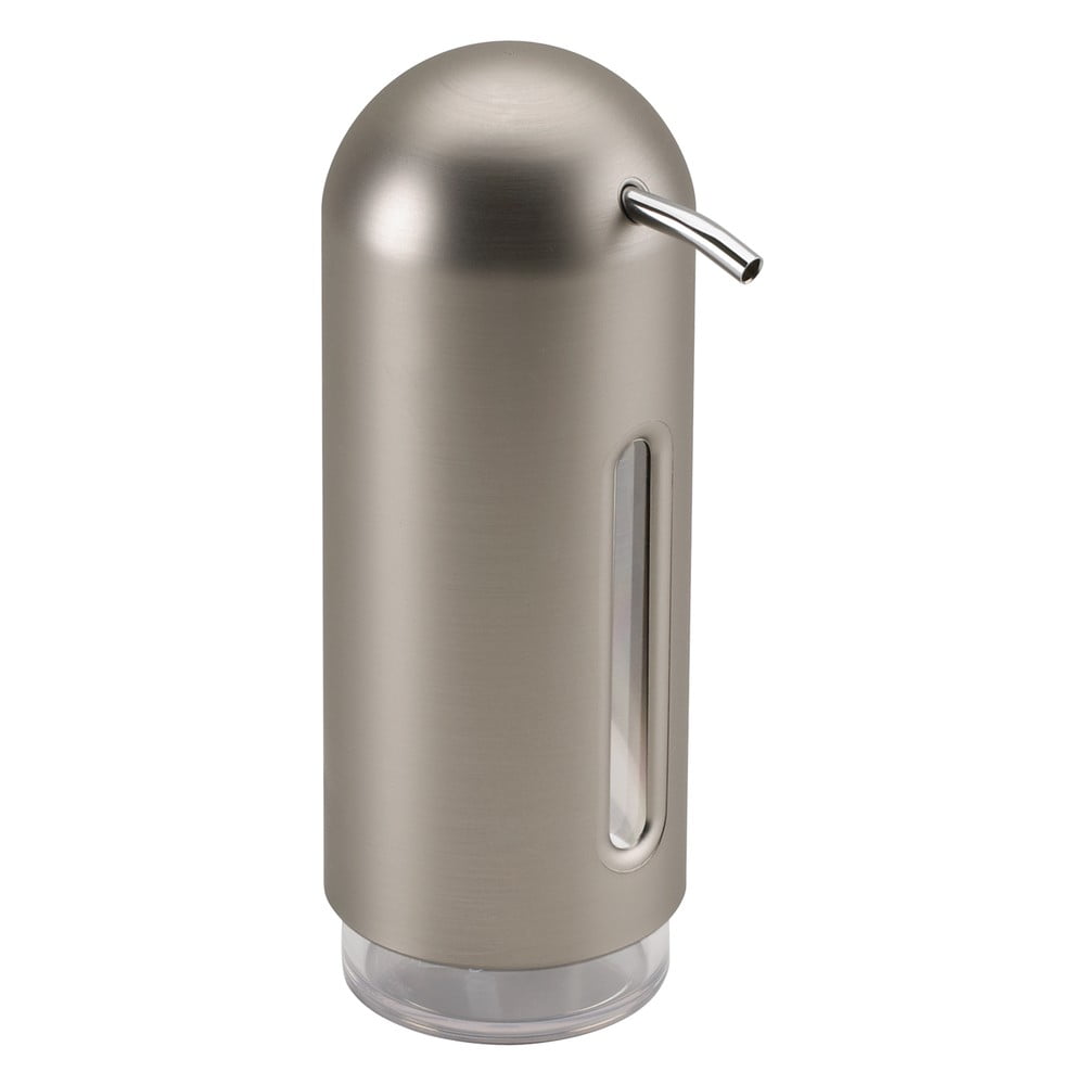 Plastový dávkovač mydla v striebornej farbe 350 ml Penguin – Umbra