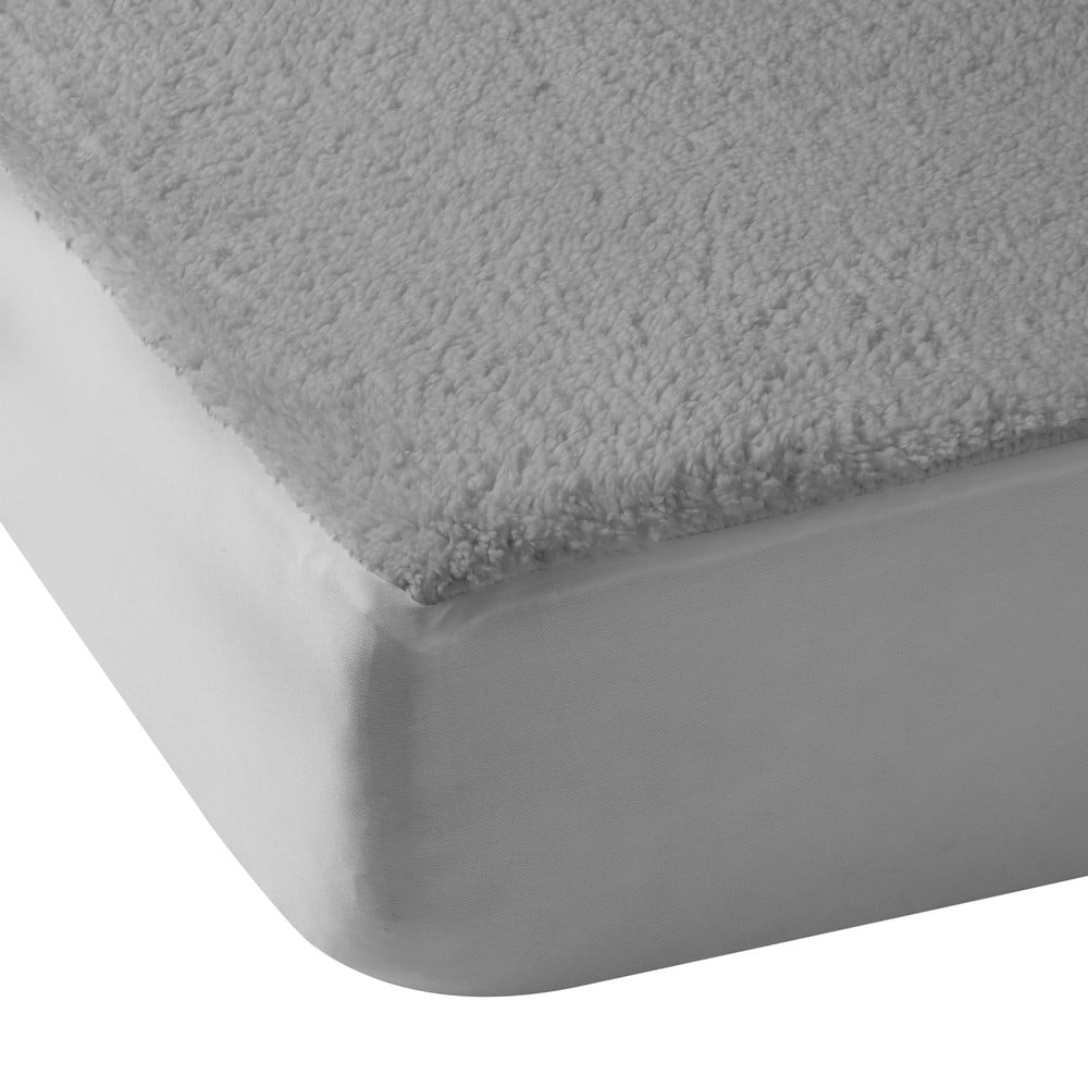 Sivá napínacia plachta z mikroplyšu 135x190 cm Thermal Sherpa – Catherine Lansfield