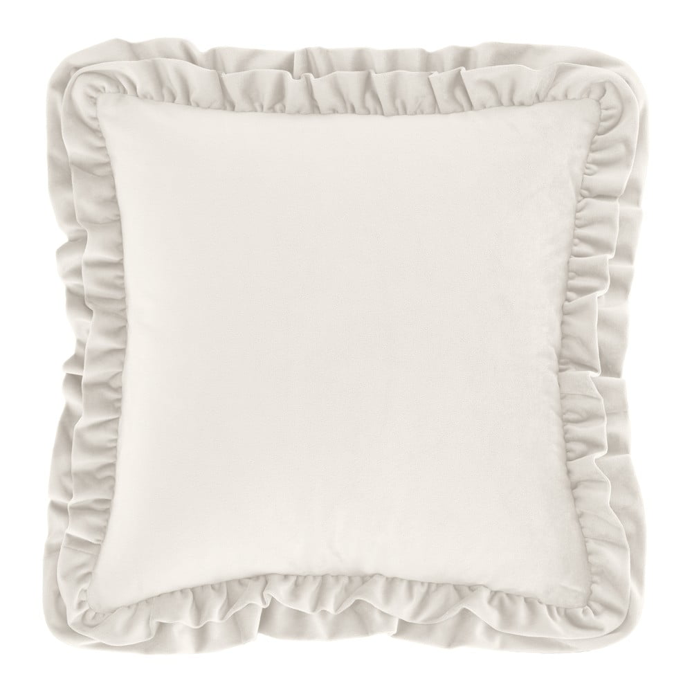 Zamatový dekoračný vankúš 43x43 cm Velvet Double Frill – Catherine Lansfield