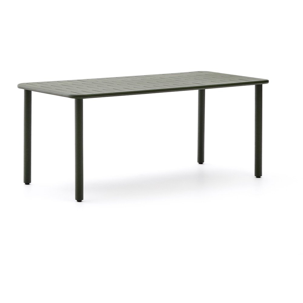 Oceľový záhradný jedálenský stôl 90x180 cm Brai – Kave Home