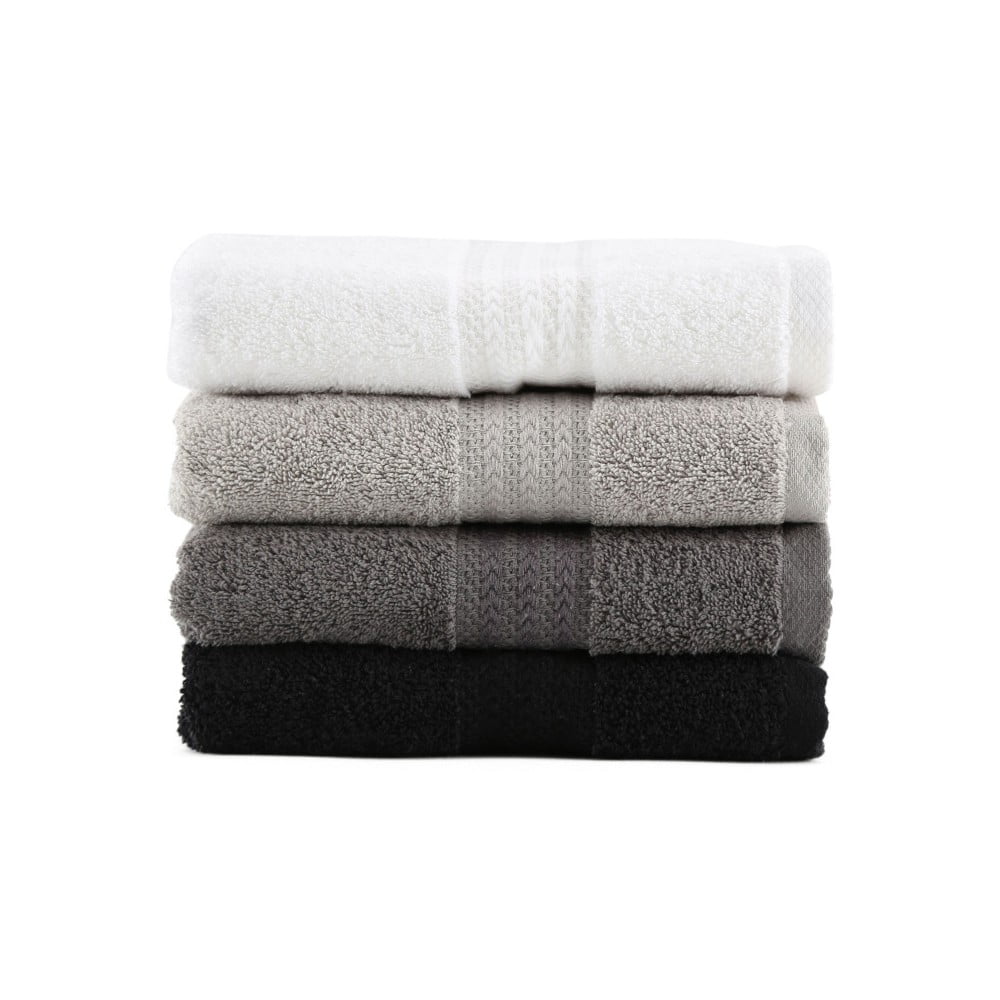 Súprava 4 bavlnených uterákov Foutastic Shadow