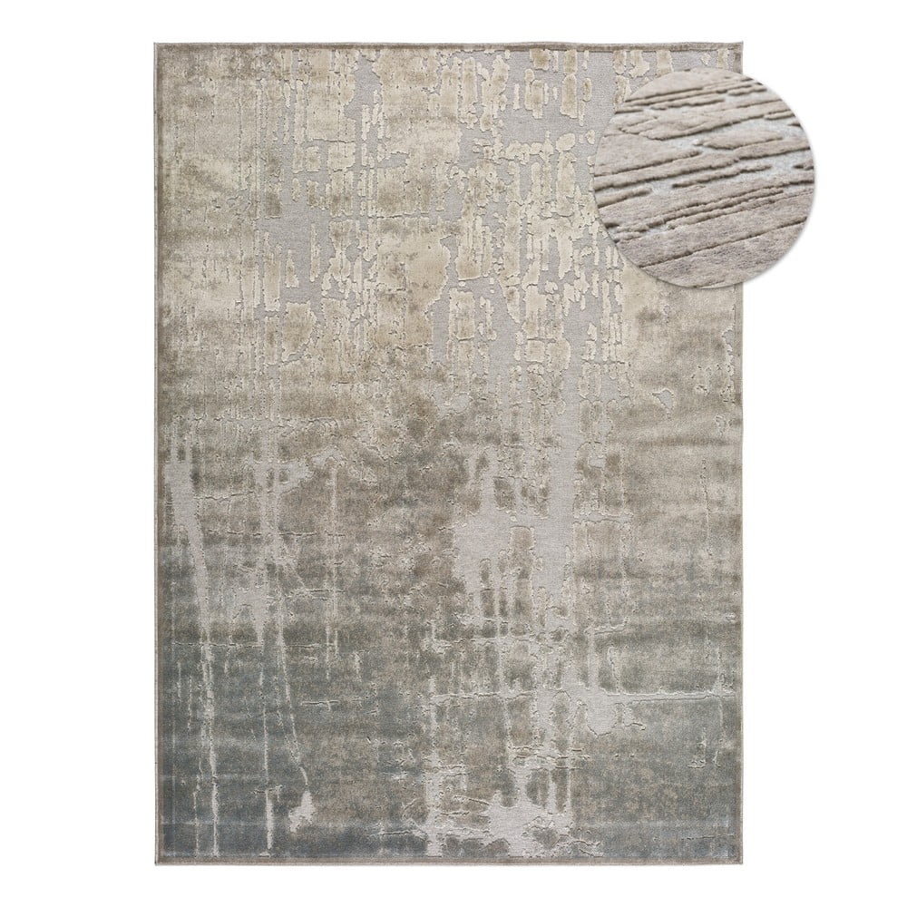 Béžový koberec z viskózy Universal Margot Azul