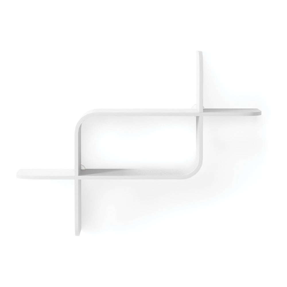 Biela poschodová polica z kaučukového dreva 62 cm Montage – Umbra