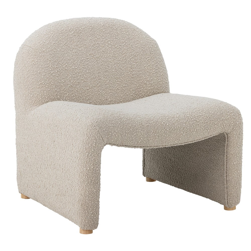 Krémové kreslo z textílie buklé Neel – Bloomingville