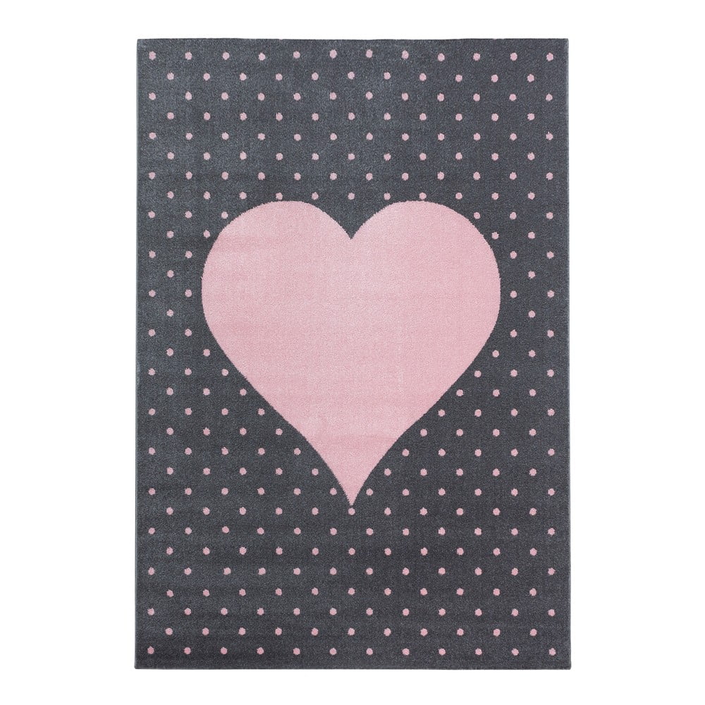 Ružovo-sivý detský koberec 120x170 cm Bambi – Ayyildiz Carpets