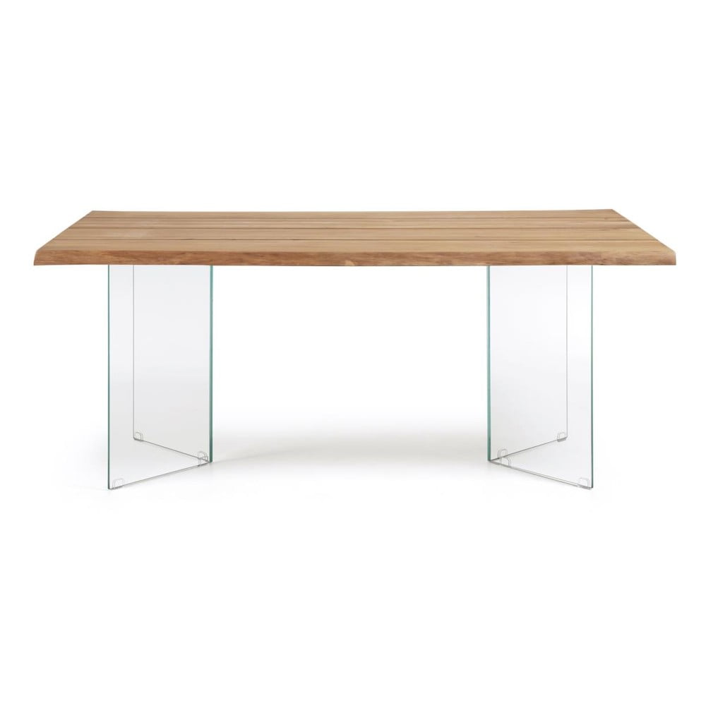 Jedálenský stôl s doskou v dubovom dekore v prírodnej farbe 90x160 cm Lotty – Kave Home