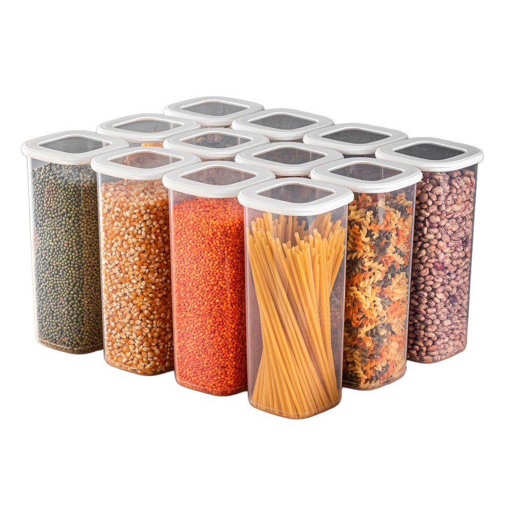 Plastové dózy v súprave 12 ks na potraviny Fresco – Hermia