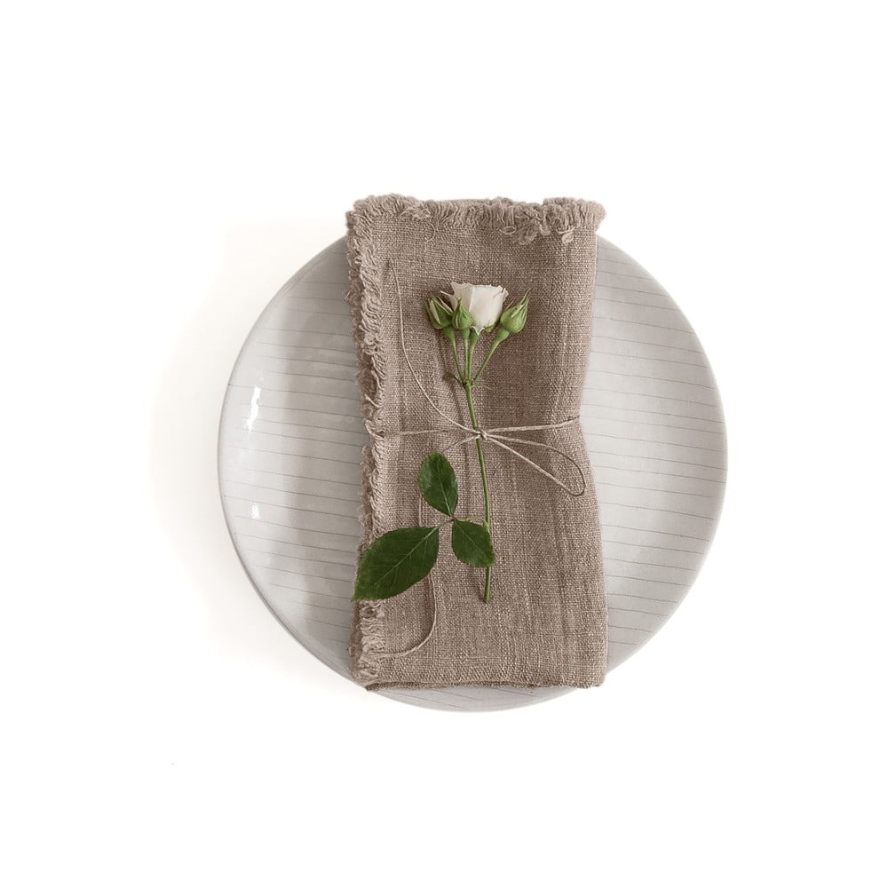 Súprava 2 ľanových obrúskov Linen Tales Classic